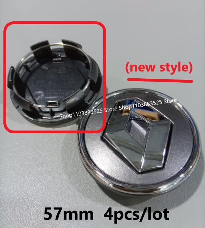 4pcs 54/57/60mm Wheel Center Hub Caps for Renault Laguna Duster Megane 2 3 4 IV Clio Duster Fluence Logan Captur Arkana MK4 CC2
