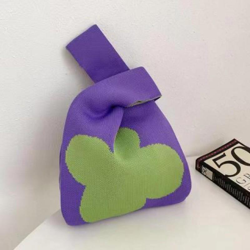 Женская толстая вязаная плетеная сумка-тоут - Подарочная и сувенирная сумочка