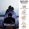 1pc WEDNESDAY SEASON 2 Soft Warm Throw for Home, Office, Trave, All-Season Cozy Bedding Gift, Office Cozy Accessory 1043