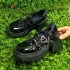 Fashion Gothic Style Shoes Platform Lolita Shoes Female Chain Heart Buckle Mary Janes Shoes High Platform Shoes Women's Punk Shoes Y2K