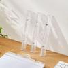 1PC Transparent Clip Stationery Folder Paper Folder Blackboard Book Clip A4 White Board Magnetic Clip