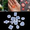 12Pcs/Set Holes Key Waterdrop Silicon Mold Mould Resin Jewelry Making Diy Craft