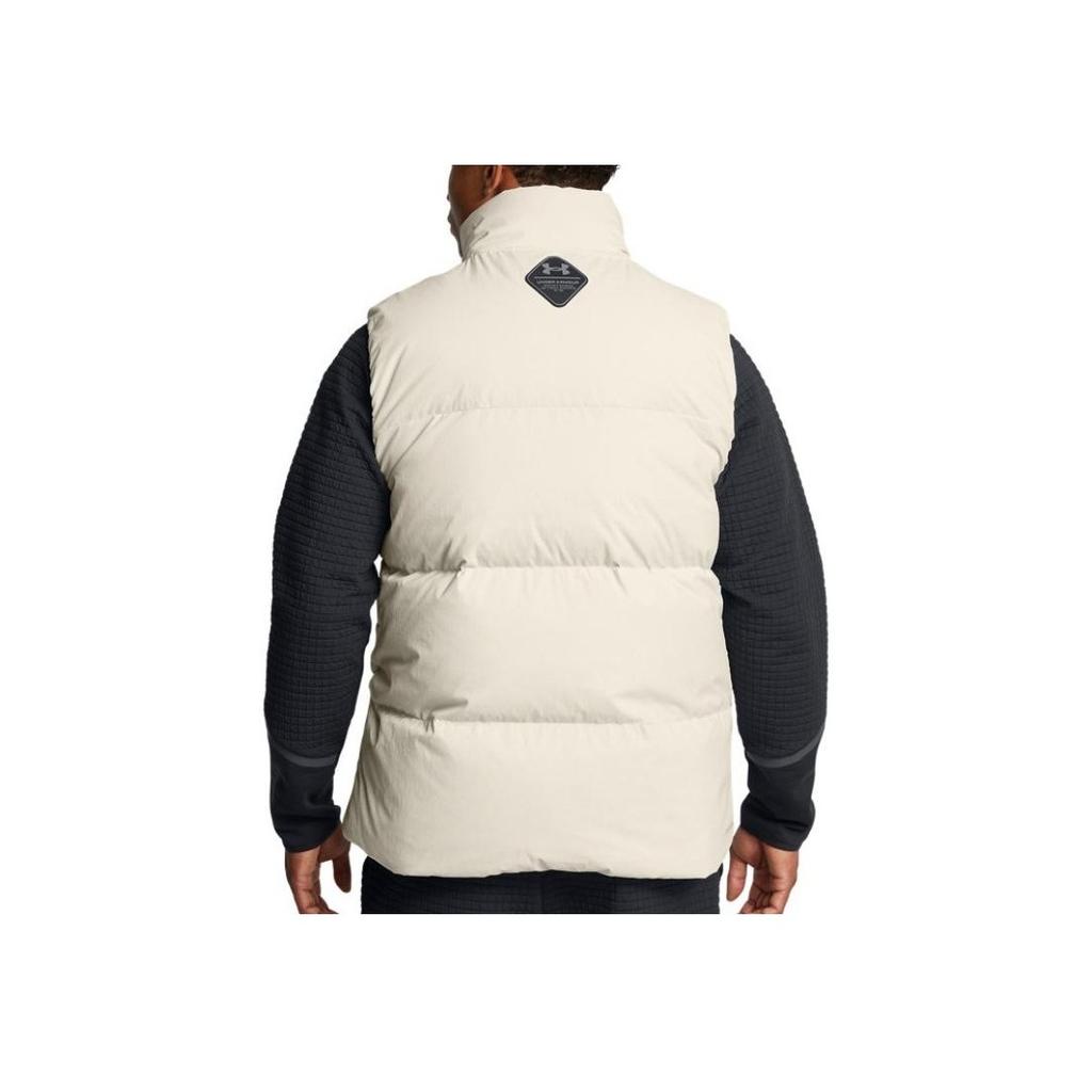 Under Armour UA Limitless Training Sports Stand Collar Down Vest Мужской жилет Pinnacle-White 1384642-110