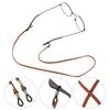 Fashion High Elasticity Leather Cord Holder Reading Glasses Chain Glasses Necklace Sunglass Strap