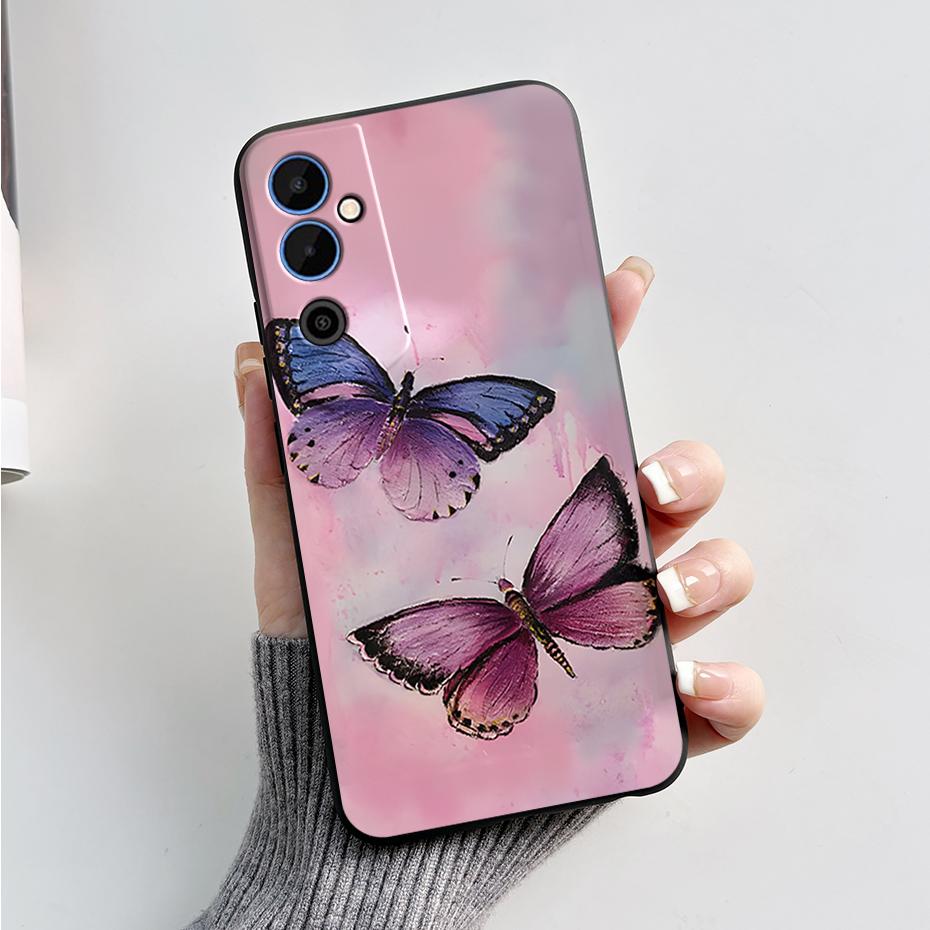 Чехол для Tecno Pova Neo 2 Pova Neo2 LG6n Черный ТПУ Мягкий Силиконовый Чехол для Телефона Для Tecno Pova Neo 2 Coque Защитный Fundas