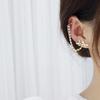 Серьги-клипсы с цветными кристаллами и кисточками для женщин, блестящая цепочка со стразами, имитация хряща, ювелирные изделия для пирсинга, не предназначенные для пирсинга