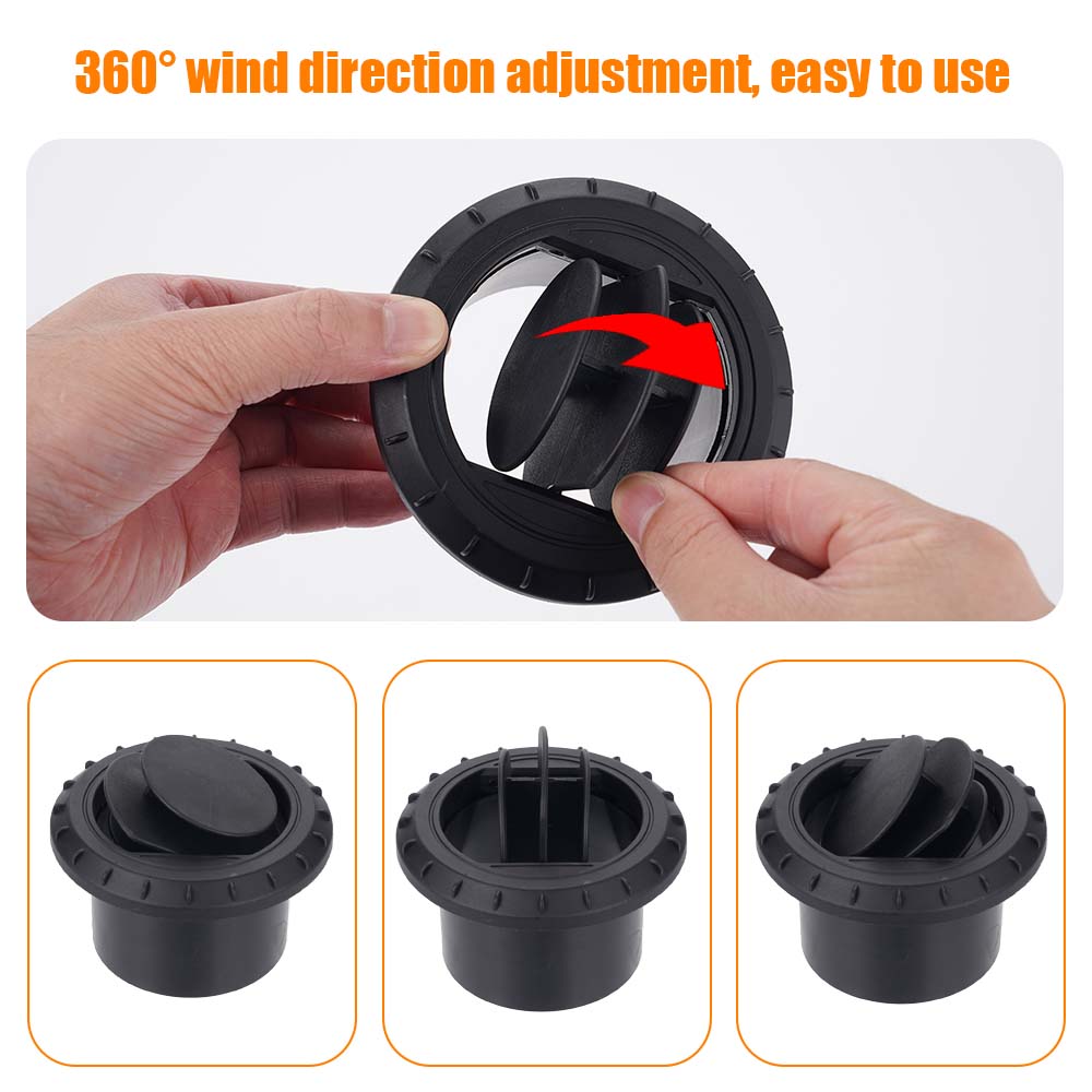 60 мм / 75 мм Воздуховод дизельного отопителя Воздуховод Выход вентиляционного отверстия Плоский соединитель трубы Соединитель Вращающийся соединитель Черный Для автомобиля Грузовика Фургона