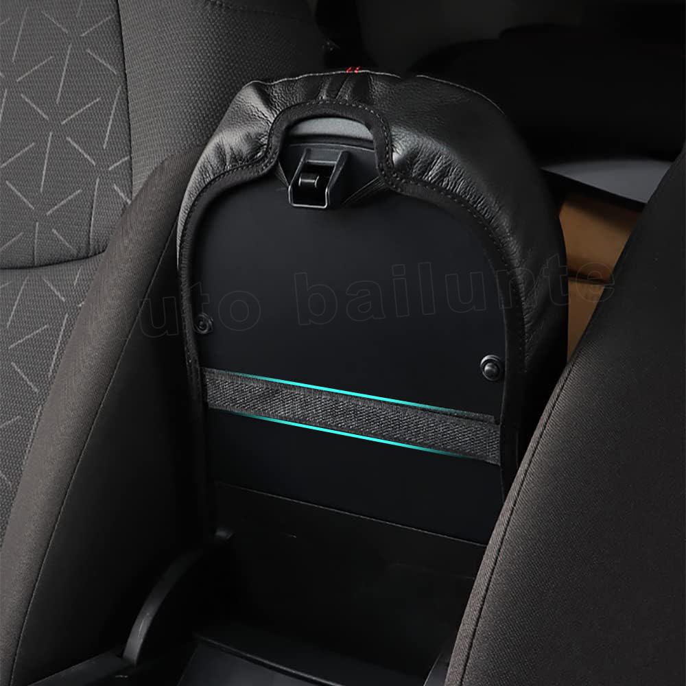 Чехол на подлокотник автомобиля, черный кожаный чехол для центральной консоли, подходит для Toyota RAV4 RAV 4 2022 2023