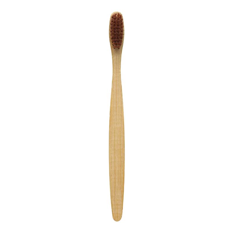 Environmentally Friendly Nylon Bamboo C Harcoal Wholesale New Hotel Practical Pure Bamboo Soft Adult Medium Natural Eco Toothbrush