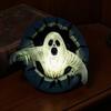 Resin Ghost Spooky Decor Break Out The Wall Halloween Decoration, Light Up Party Table Centerpiece Horror Statue for Haunted House, Holiday