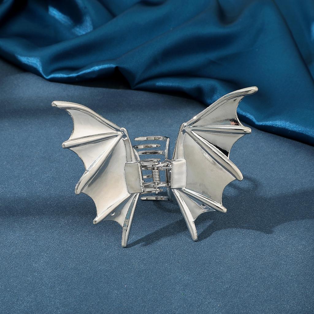 Металлический Зажим для Волос Серебристый Рейв Преувеличенный Заколка Зажим для Волос Девочки Фестиваль Хвост Заколки Головные Уборы Аксессуары