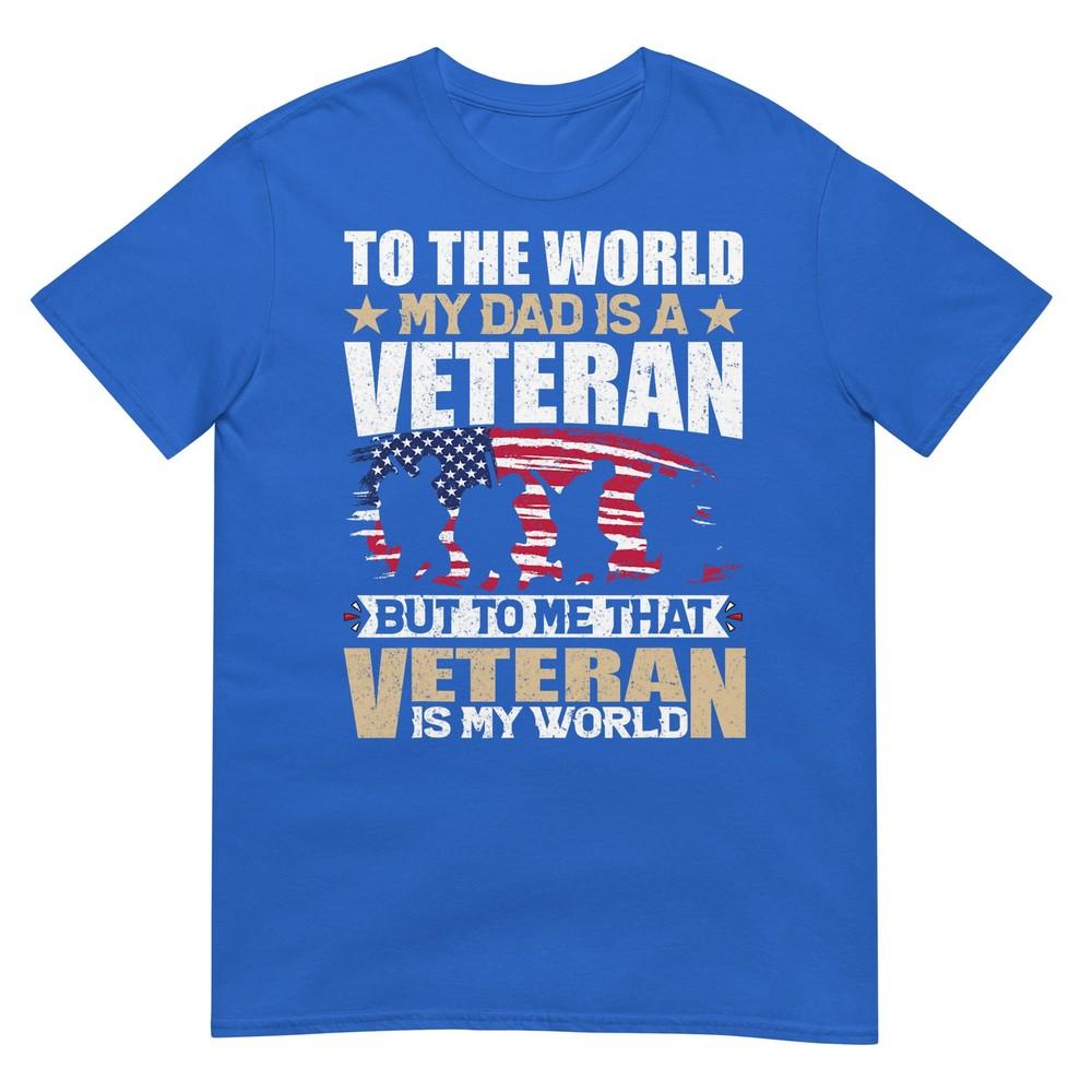 My Dad Is A Veteran Fathers Day Dad Grandpa Veteran TShirt