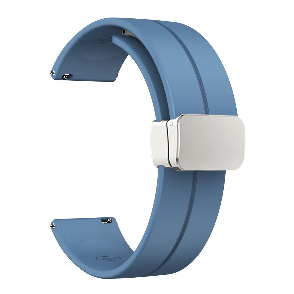 20 мм 22 мм Ремешок для Samsung Galaxy watch 4/5 pro/classic/gear s3/active 2 Спортивный Силиконовый Магнитная Пряжка Huawei GT 2 2e 3 ремешок