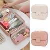 Large Capacity Cosmetic Organizer With Multiple Pockets PU Handbag For Travel Toiletry Storage And Portable Makeup Bag