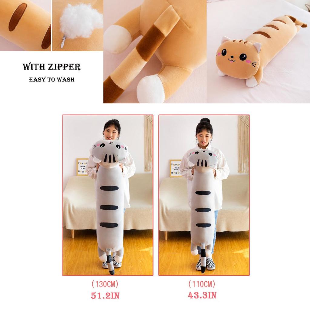 Длинный кот плюшевая игрушка подушка подарок на день рождения для детей домашний декор