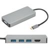 Концентратор-адаптер TypeC - HDMI-кабель VGA-конвертер USB B0504 для домашнего офисного монитора