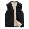 Vest for Men Autumn And Winter Men 's Plus Velvet Padded Vest Warm Vest