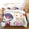 Koito Koganei Elda Комплект постельного белья Односпальный Полуторный Двуспальный Queen King Размер Комплект постельного белья для взрослого детской спальни Комплекты с пододеяльником Комплект постельного белья с аниме