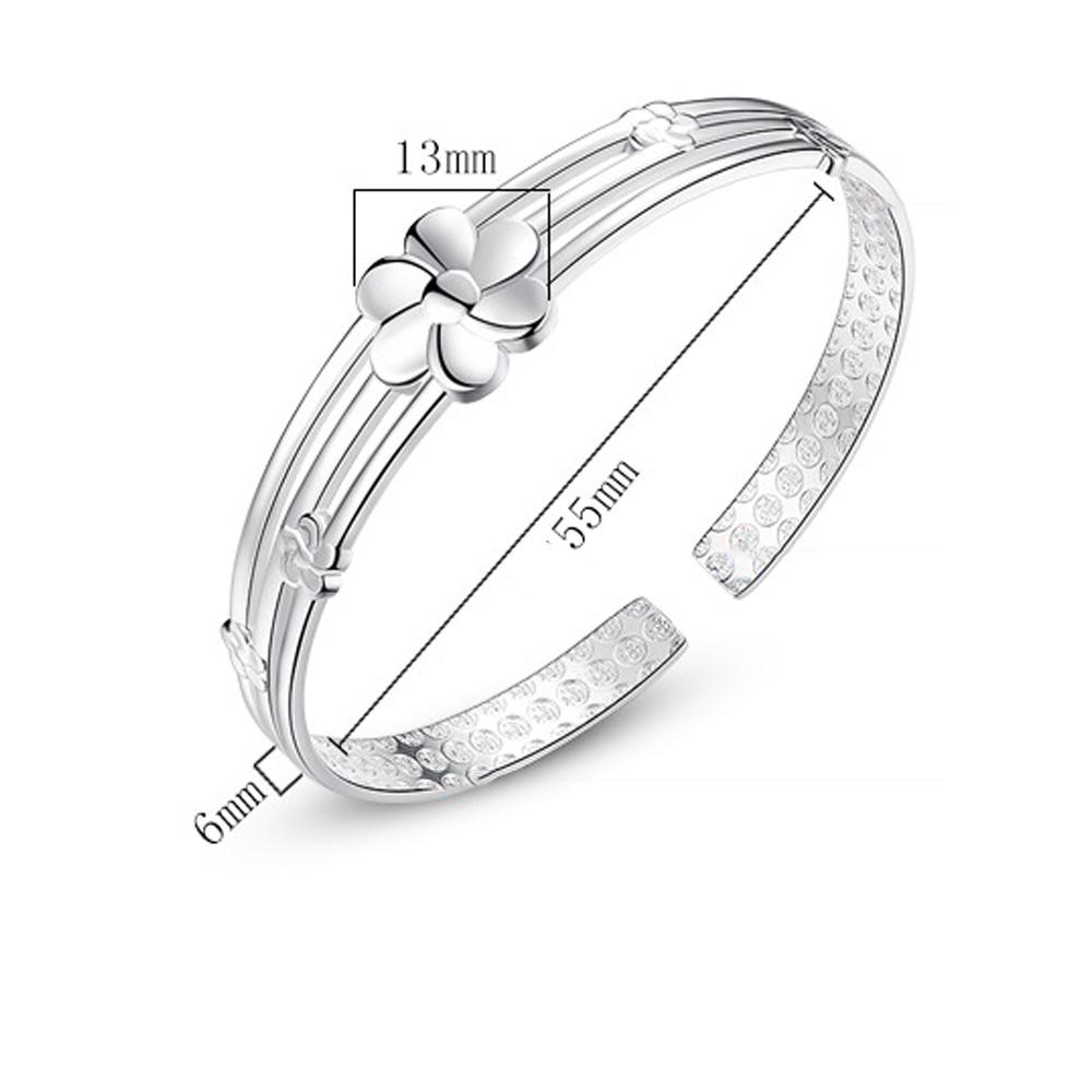 Регулируемый цветочный браслет из стерлингового серебра 925 пробы, женский браслет-манжета, роскошные дизайнерские ювелирные изделия, оптовая продажа, Рождество