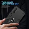 KEYSION Shockproof Armor Case for Samsung A56 5G A36 A26 Soft Silicone+PC Ring Stand Phone Back Cover for Galaxy A16 A26 A36 A56