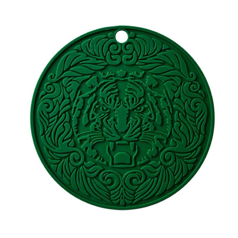 Натуральная пробка Круглый коврик для чашки Подставки для напитков Теплоизоляция Узорчатый коврик для держателя горшка Для журнального столика Настольные кухонные принадлежности