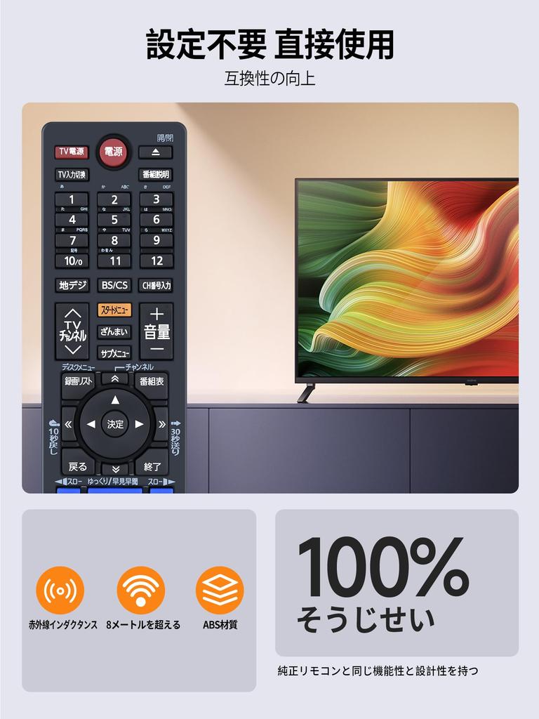 Запасной пульт ДУ для рекордера SHZ для Toshiba REGZA Совместим с плеерами Toshiba и Blu-ray рекордерами SE-R0462, Blu-ray DBR-Z610 DBR-Z620