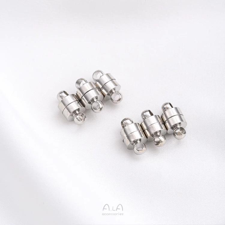 Магнитный соединитель для ожерелий и браслетов из серебра 14 карат с покрытием, сохраняющим цвет, для самостоятельного изготовления украшений.