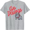 Бульдог Go Dawgs Мужская Женская Футболка