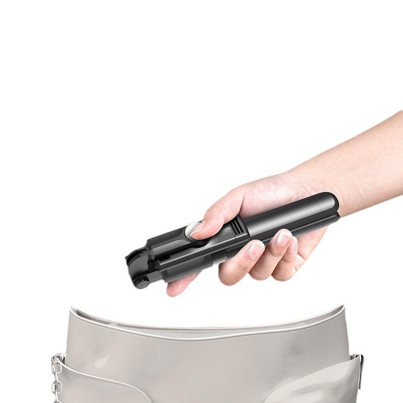 360° Вращающаяся Bluetooth Ручная Селфи-палка-штатив с Антивибрацией, Универсальной Совместимостью и Портативным Дизайном для Путешествий и Фотографии.