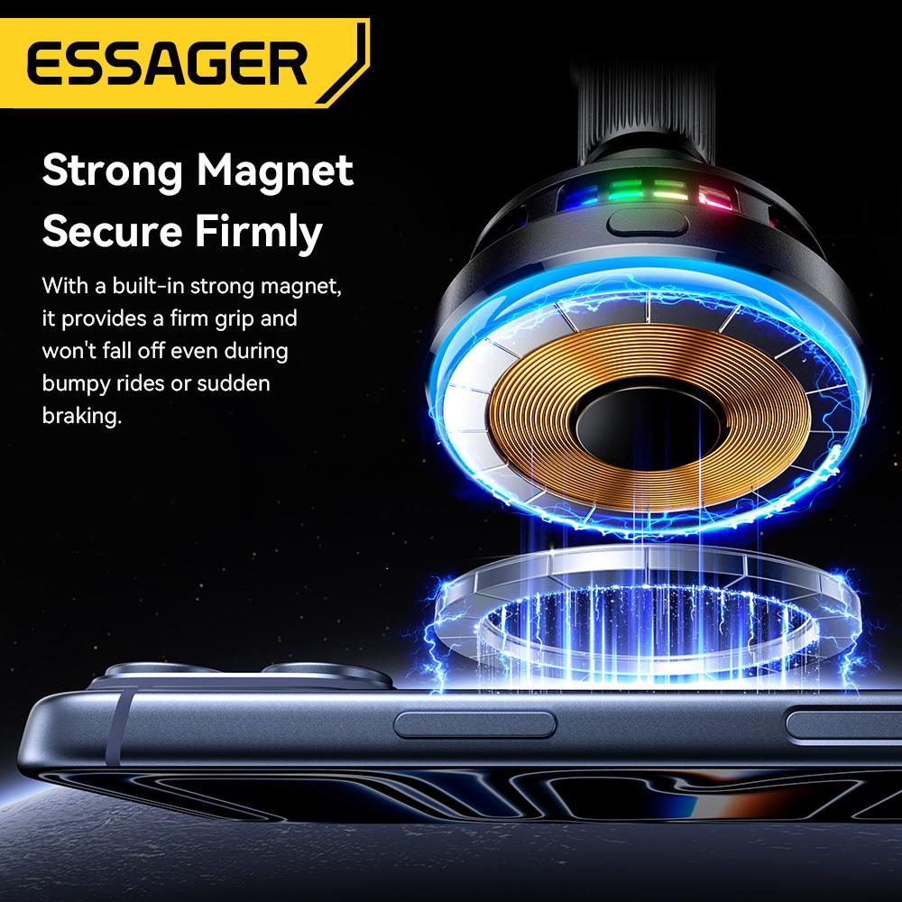 Essager QI2.2 25 Вт Магнитный Держатель для Телефона в Машину Беспроводное Зарядное Устройство Стенд Для iPhone 17 16 15 Pro Max Зарядка для Magsafe Автомобильное Зарядное Устройство