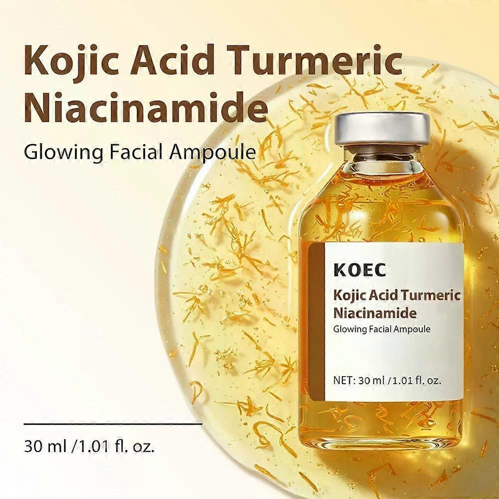 Ампула с койевой кислотой, куркумой и ниацинамидом, Сыворотка для сияния кожи лица против неровного тона и пигментных пятен, , 30 мл / 1,01 жидк. унц.
