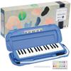 Kikutani Melody Mate 32-Key Melody Harmonica, Blue, MM-32 BLUE, Includes Do-Re-Mi Stickers and Name Stickers, 2. Blue