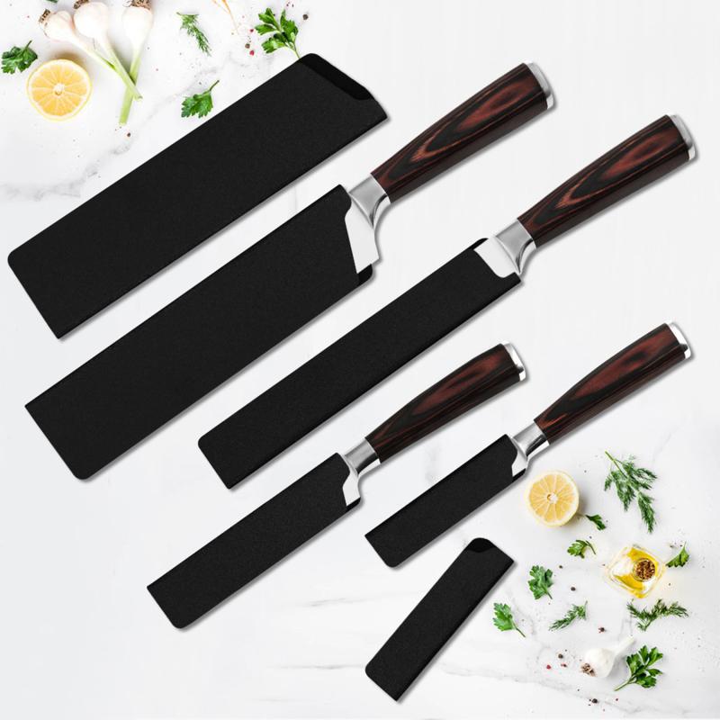 Universal Knife Edge Guards Portable Kitchen Chef Knife Sheath Sleeve Case Blade Protector Rectangular Knife Clip