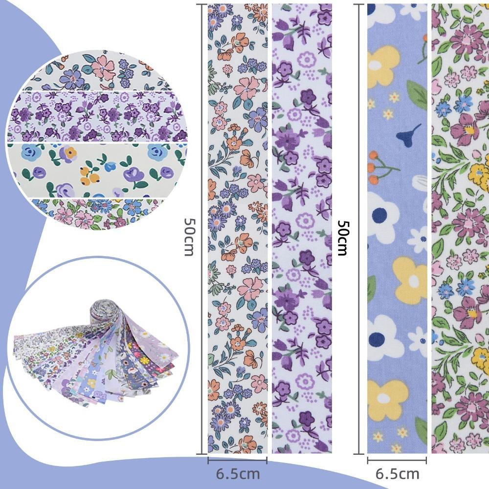 20 шт. Новые готовые лоскутки для DIY, рулоны «желе», полоски для пэчворка и квилтинга с цветочным узором, рукоделие, шитье