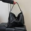 Retro large-capacity commuting 2026 spring new casual messenger one shoulder back double shoulder tote bag women
