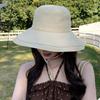 Outdoor hiking bucket hat for women, suitable for summer, can be tied into a ponytail, versatile for outdoor cycling, UV protection sun hat