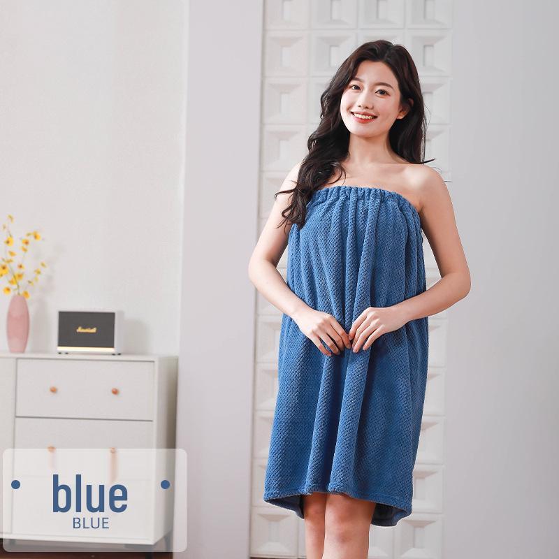 Женский махровый халат без бретелей, быстросохнущий: Впитывающее, Идеально для салонов, Нехлопковое банное полотенце-платье.