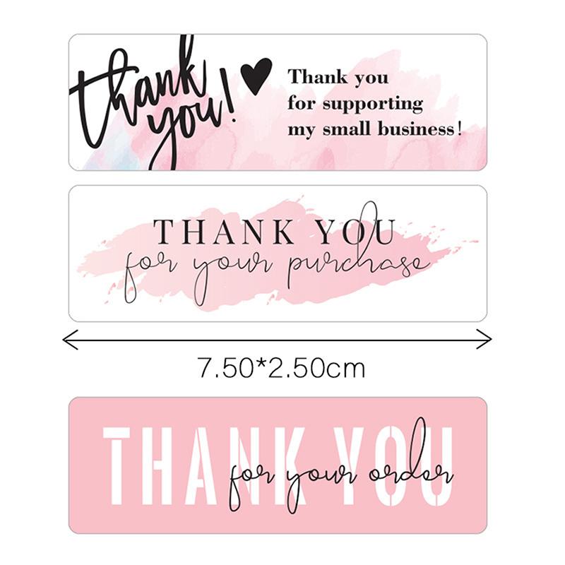 120Pcs Thank You Stickers Label For Envelope Sealing Decor Sticker Stationery