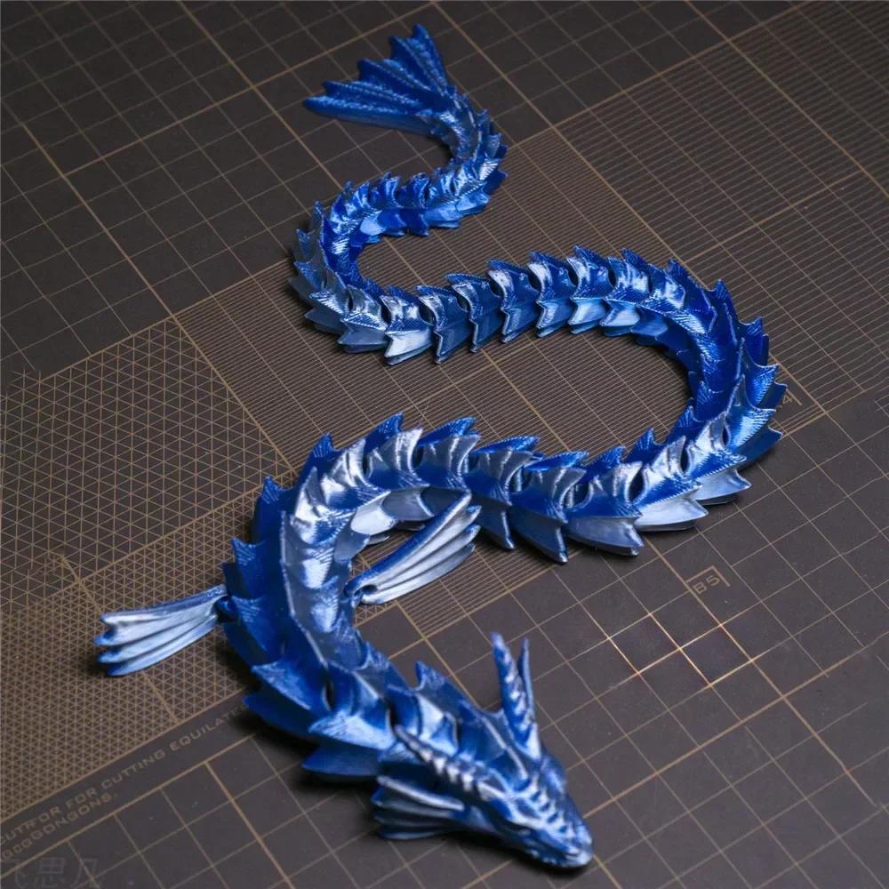 3D Print Dragon Model Toys 35Cm Creative Dragon Office Desktop Ornament Plants Rockery Fish Tank Landscaping Decoration Kid Toy