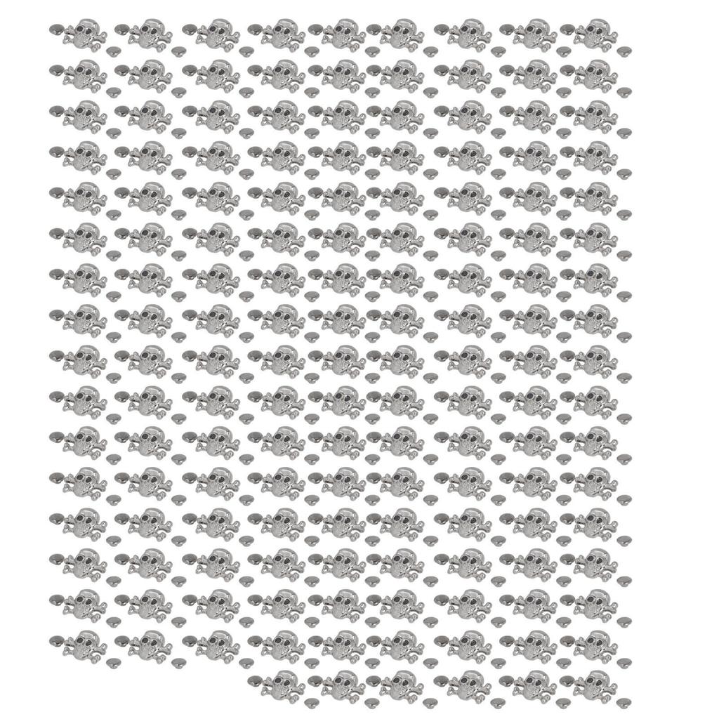 150 комплектов DIY заклепок-черепов в готическом стиле, нержавеющие, изысканные, тонкие, для кожаных изделий, украшения для