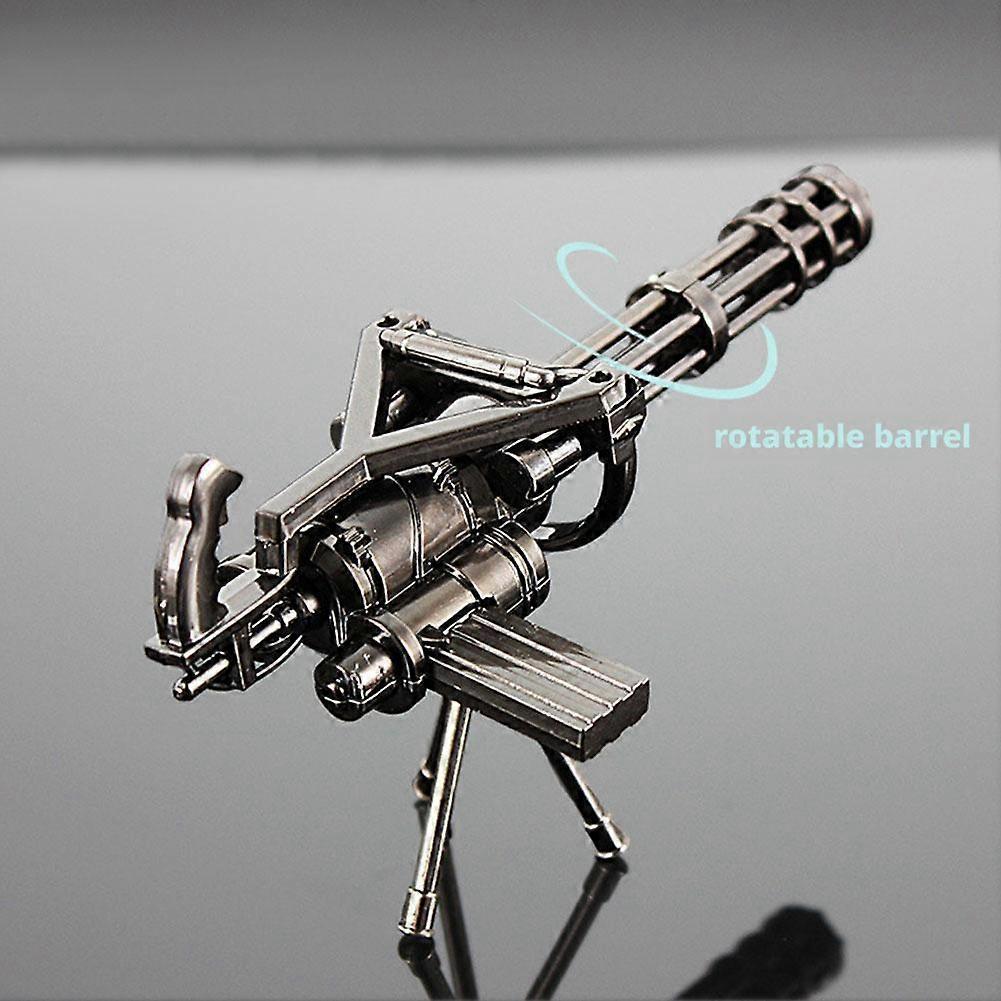 Rotating Green Cannon M134 Gatling Machine Alloy Model Toy