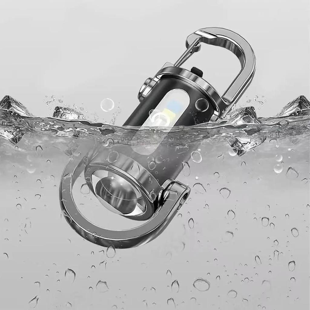 Mini Waist Mounted Keychain Flashlight Outdoor Led Torch Light Cob Rechargeable Portable ;ed Lights Hiking Lantern Emergency Bar