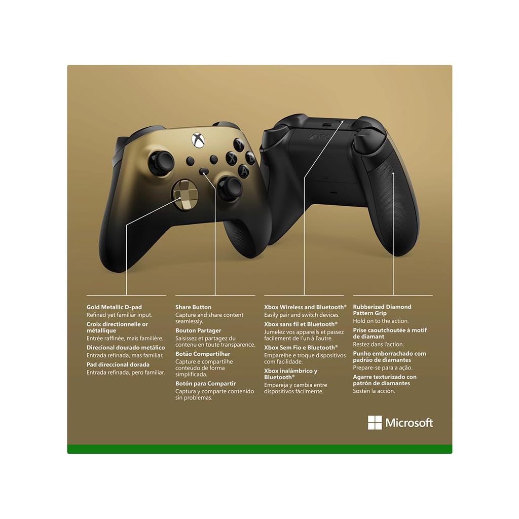Xbox Wireless Controller [Genuine Product] (Gold Shadow)