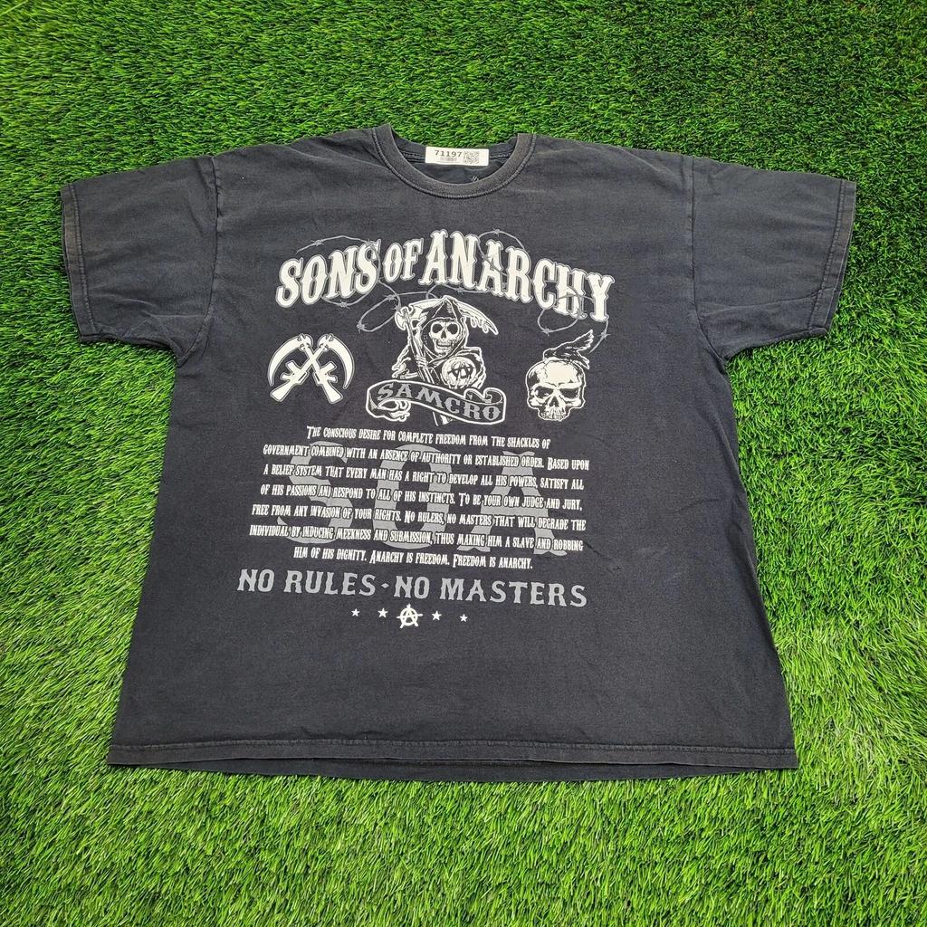 Футболка Sons-of-Anarchy XL 24x28 Черная Жнец
