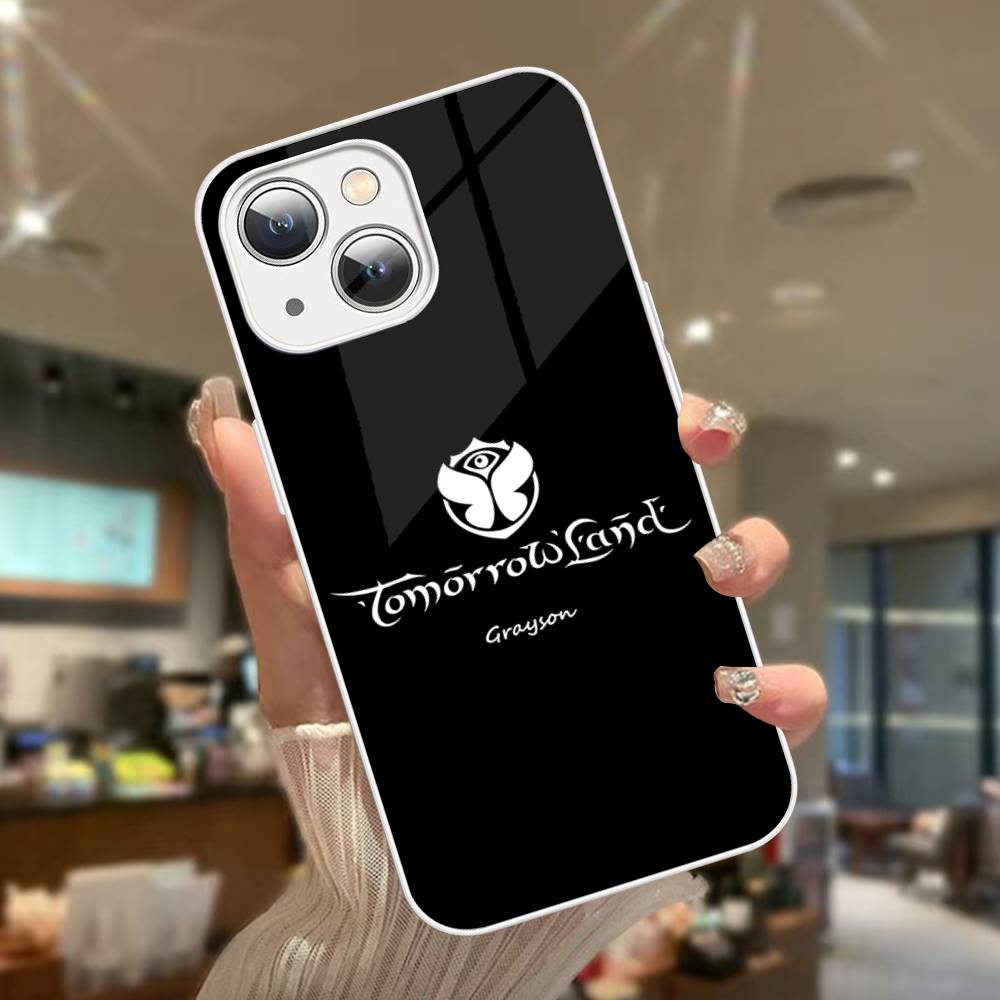 T-tomorrowland Logo For iPhone 14 13 12 Mini 11 Pro XS Max X XR 14 Plus Tempered Glass Cover