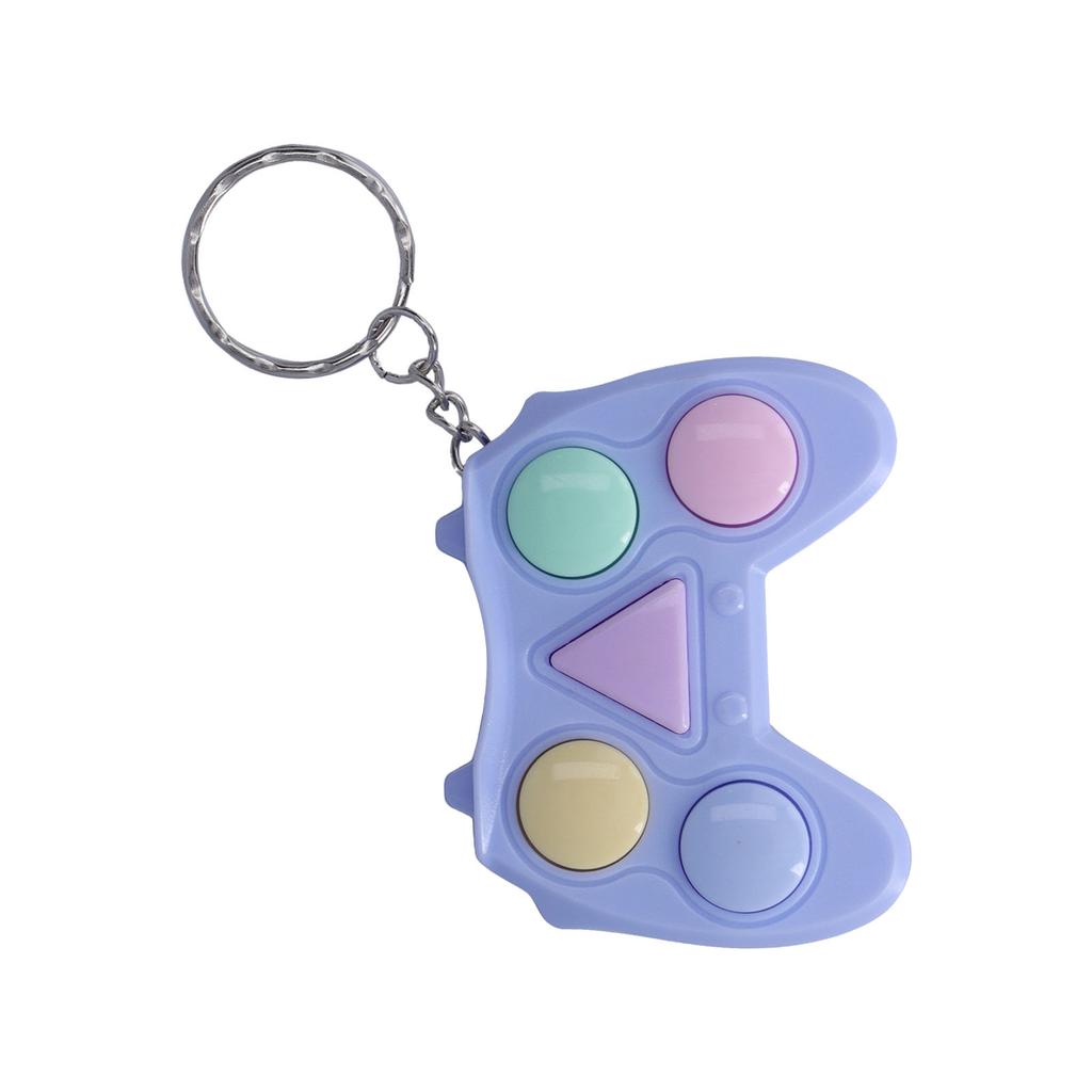 Mini Game Machine Keychain Portable Game Console Stress Relief Keychain for Kids Children