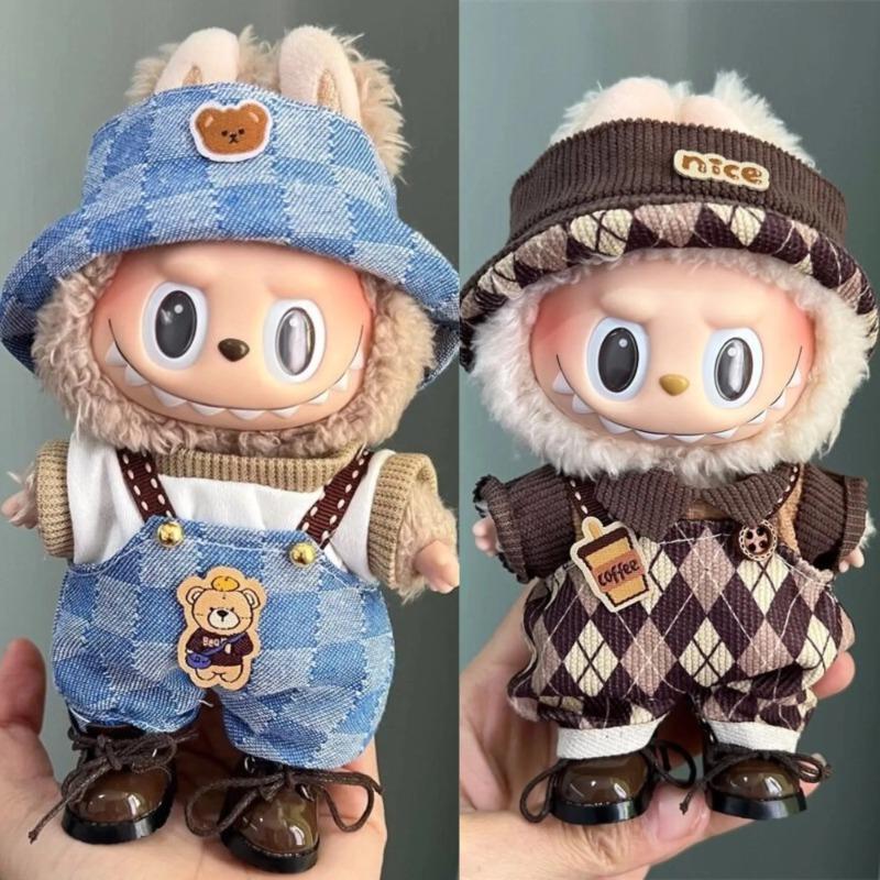 Модная одежда Ropa Одежда Наряд Аксессуары для куклы Для 15/17см Labubu V2 V1 Плюшевый комбинезон