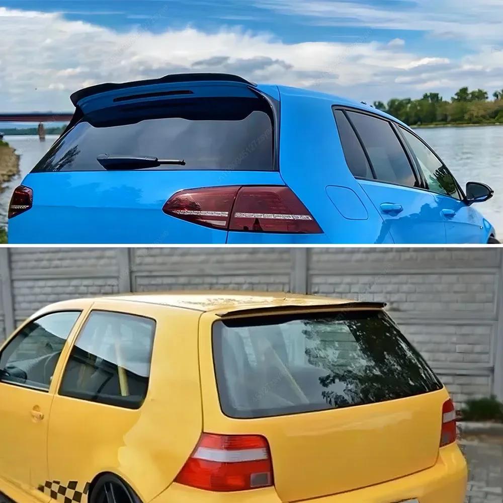 1 шт. Спойлер на крышу автомобиля для VW Golf 5 6 7 8 MK5 MK6 MK7 MK8 Хэтчбек Заднее крыло Бодикиты Тюнинг Черный АБС-пластик