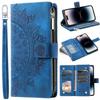 Кожаный чехол-книжка для Samsung Galaxy S25 Edge S24 Ultra S23 S22 S21 Plus S20 FE S10 Note 20 10 с карманом для карт, тиснением, сумка для телефона
