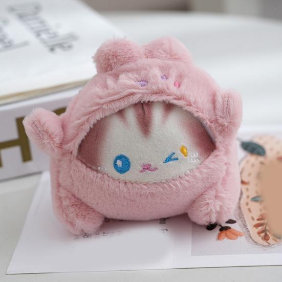 Кошка, плюшевый кролик, медведь с цепочкой из бисера, игрушка-панда, одежда, чучело, плюшевая кукла, брелок «сделай сам», кулон